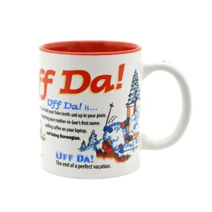 "Uff Da!" Ceramic Coffee Mug Norwegian Gift