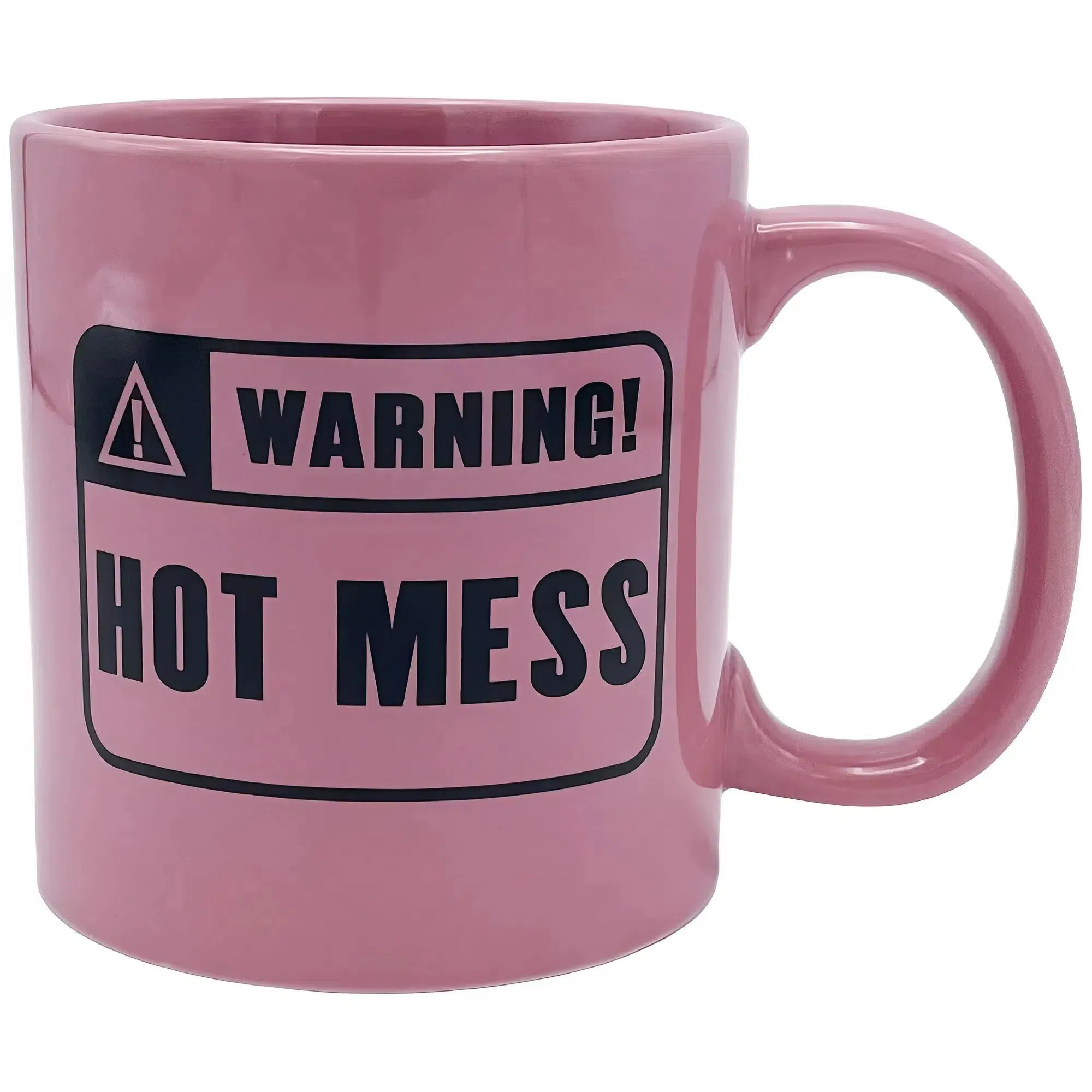 "Warning! Hot Mess" Giant Gag Gift Mug (Ceramic, 22 oz.) - Island Dogs