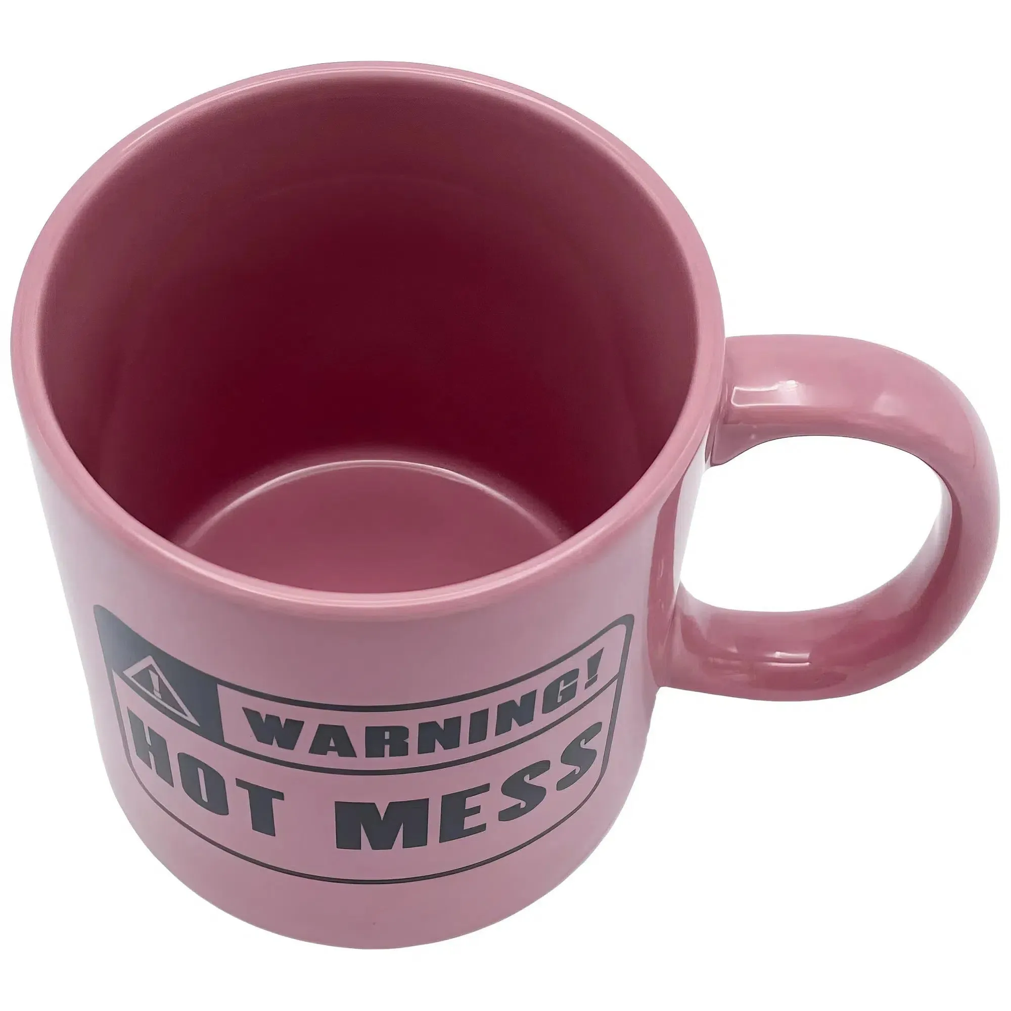 "Warning! Hot Mess" Giant Gag Gift Mug (Ceramic, 22 oz.) - Island Dogs