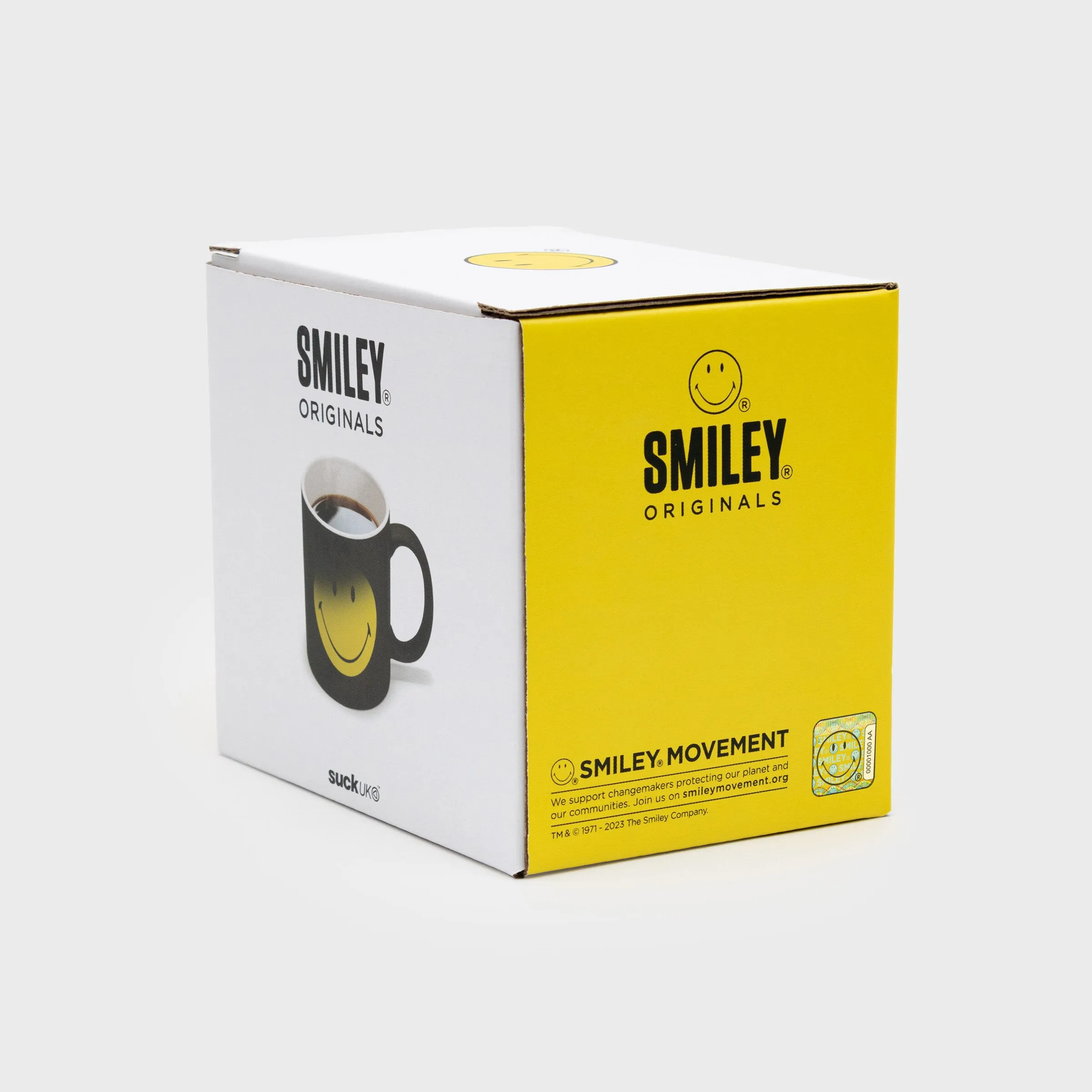 SMILEY - Magic Mug - Black / Yellow