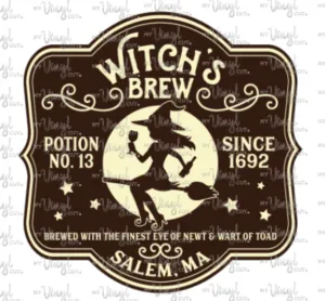 Sticker 16D Witch's Brew Dark