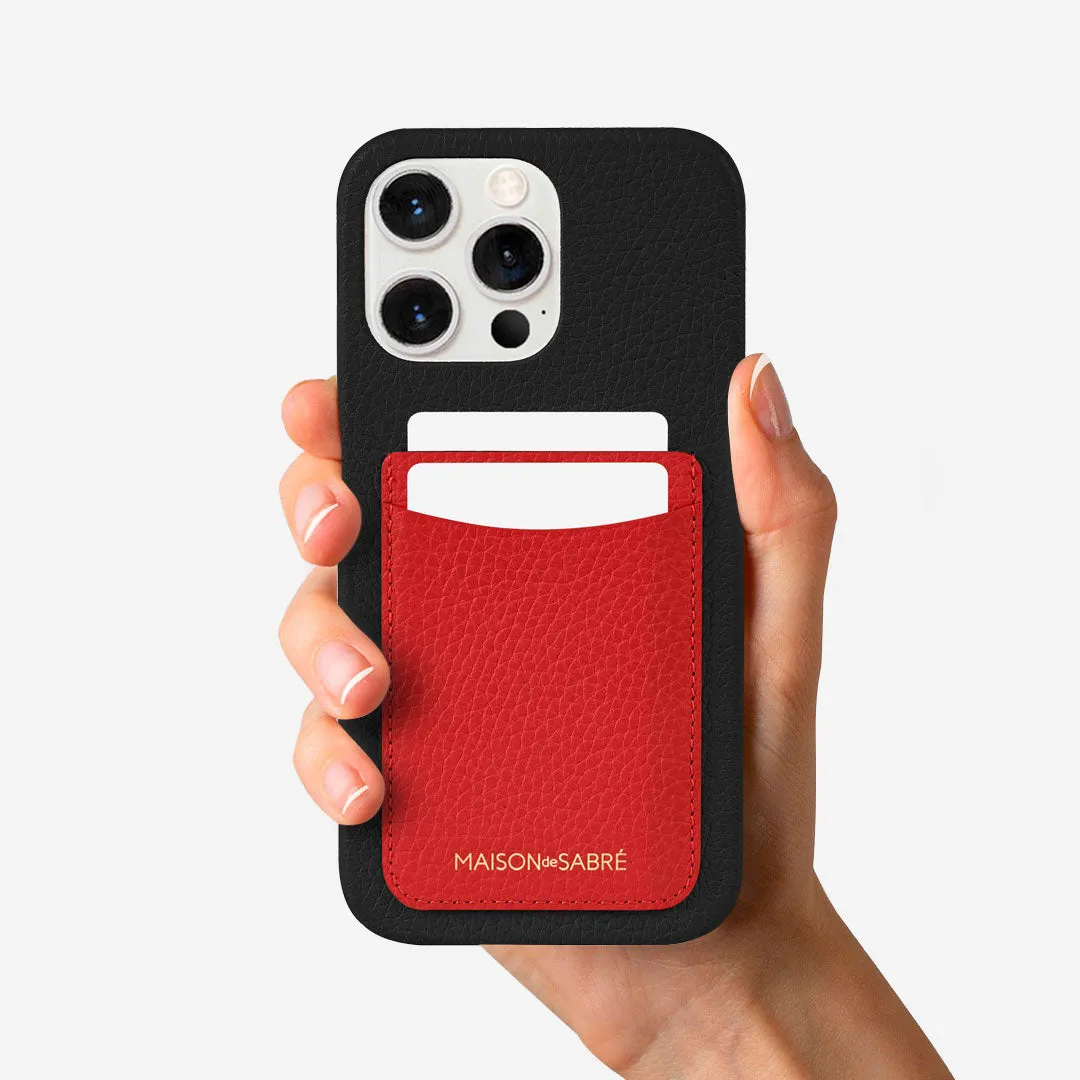 The Card Phone Case iPhone 12 Pro - Pomegranate Caviar