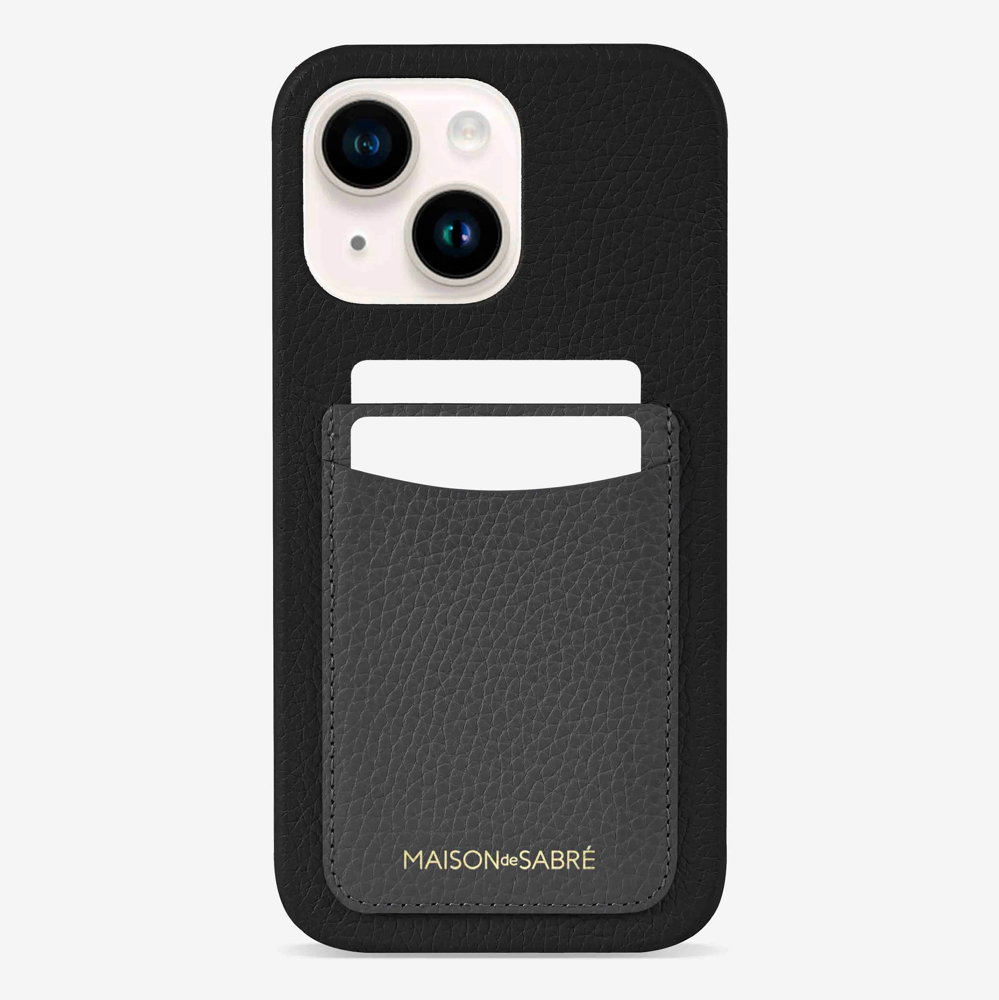 The Card Phone Case iPhone 14 - Graphite Caviar