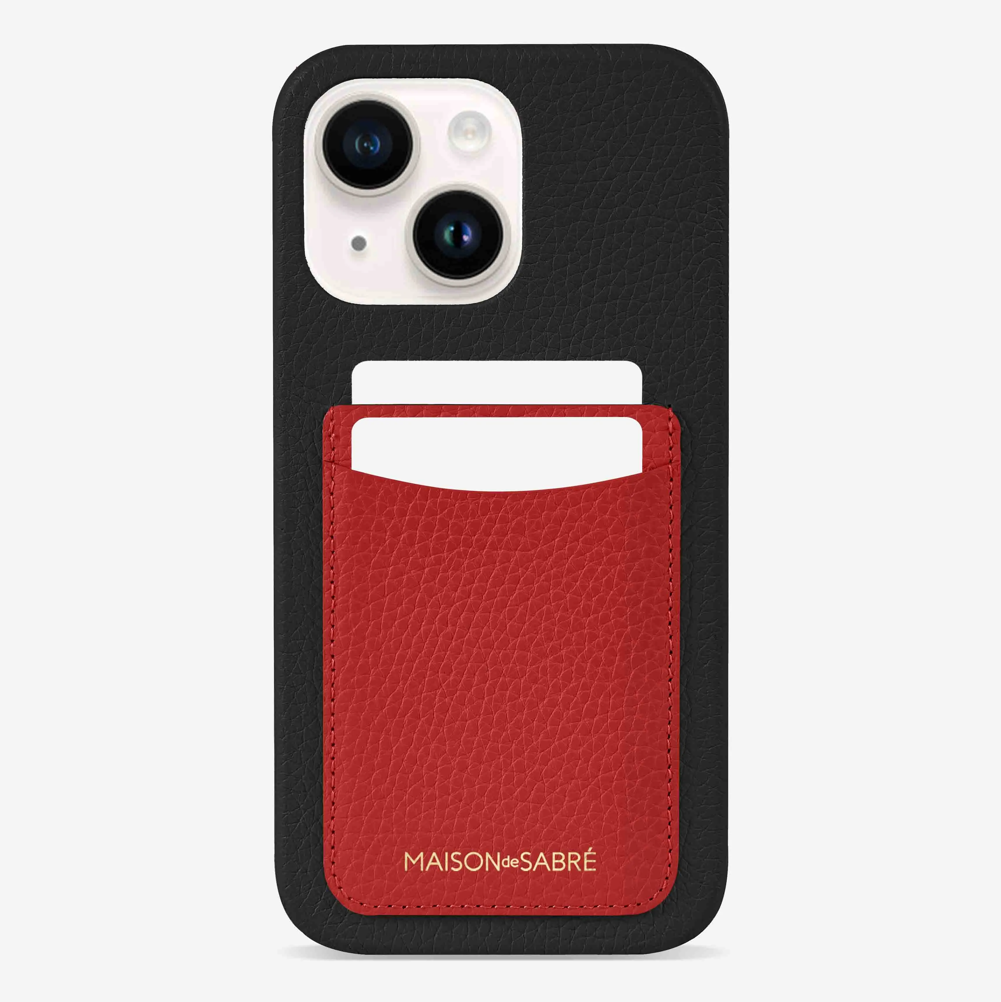 The Card Phone Case iPhone 14 Plus - Pomegranate Caviar