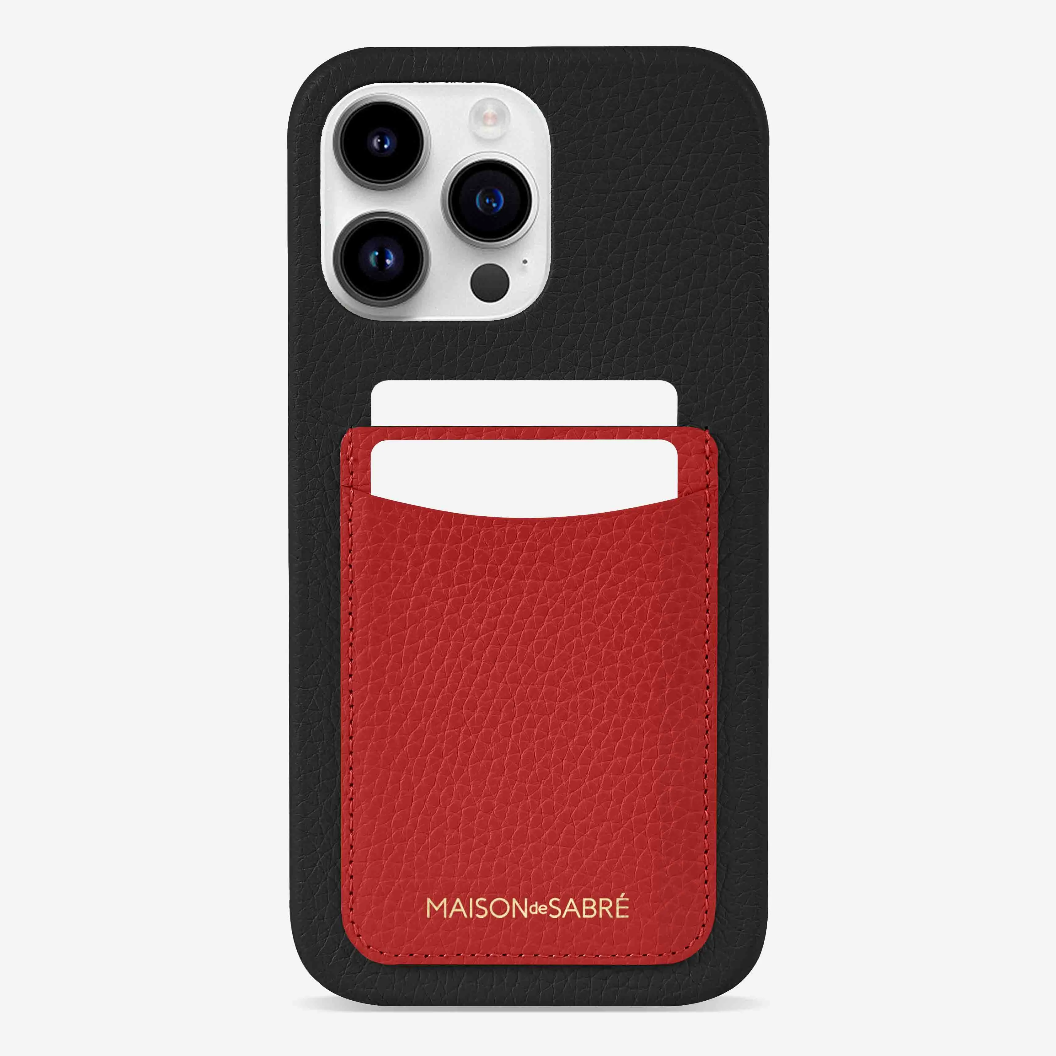 The Card Phone Case iPhone 15 Pro - Pomegranate Caviar