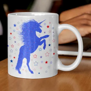 Unicorn inspiration blue coffee cup