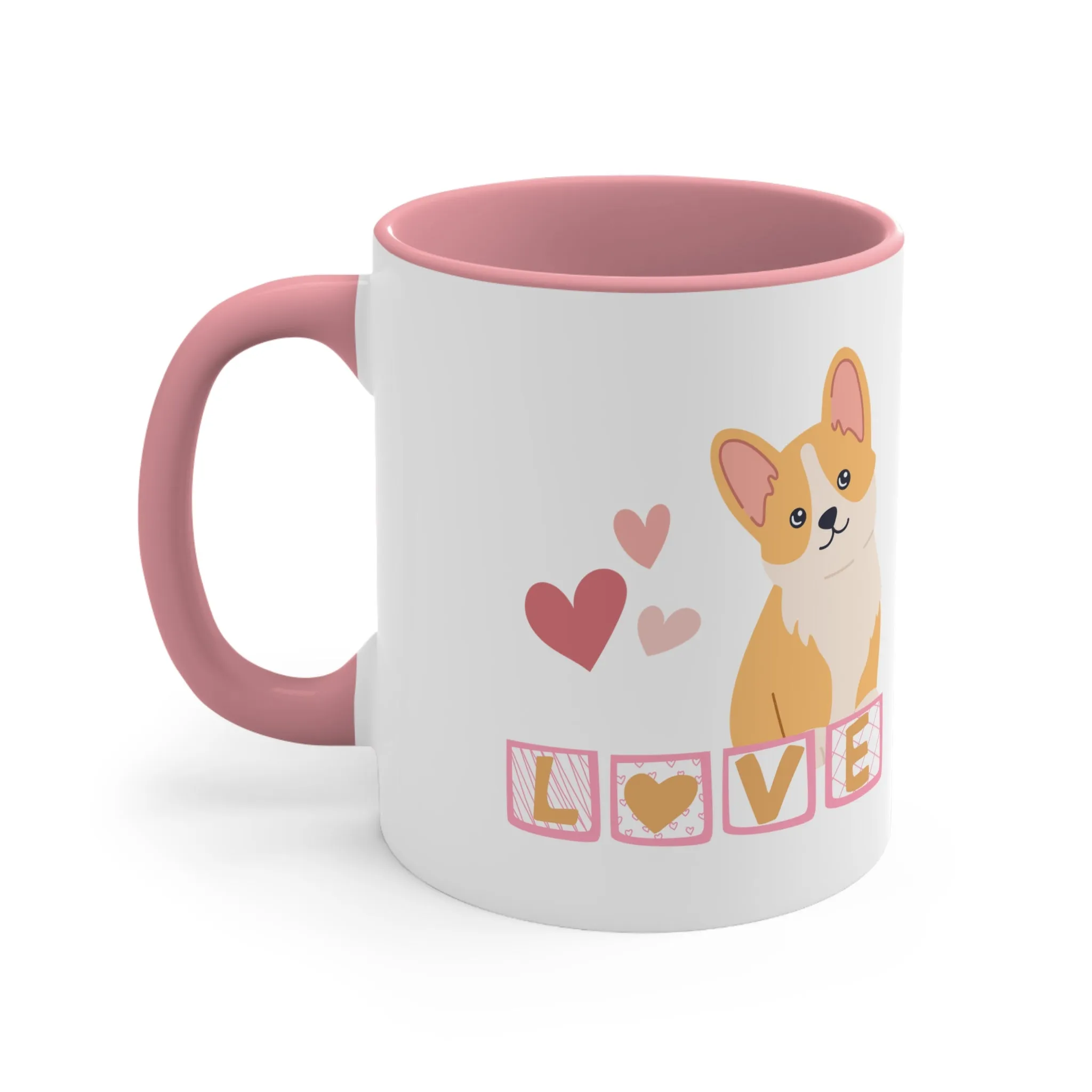 Valentine Corgi Coffee Mug, 11oz Multi Colors Cute Dog Coffee Cup