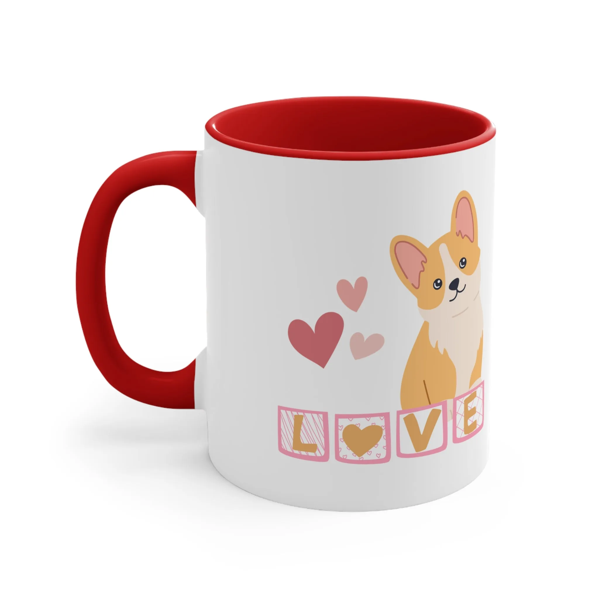 Valentine Corgi Coffee Mug, 11oz Multi Colors Cute Dog Coffee Cup