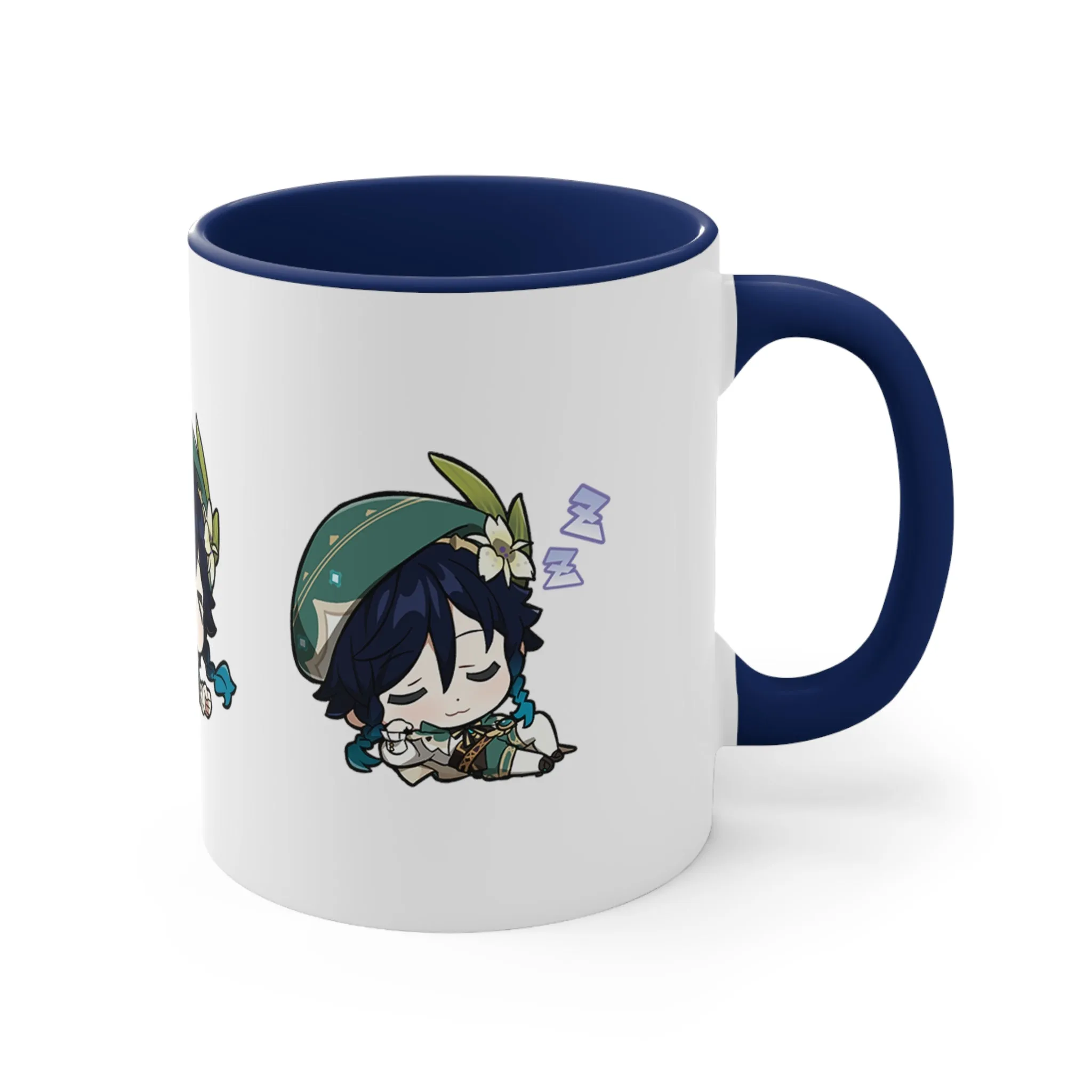 Venti Genshin Impact Accent Coffee Mug, 11oz  Cups Mugs Cup Gift For Gamer Gifts Game Anime Fanart Fan Birthday Valentine's Christmas