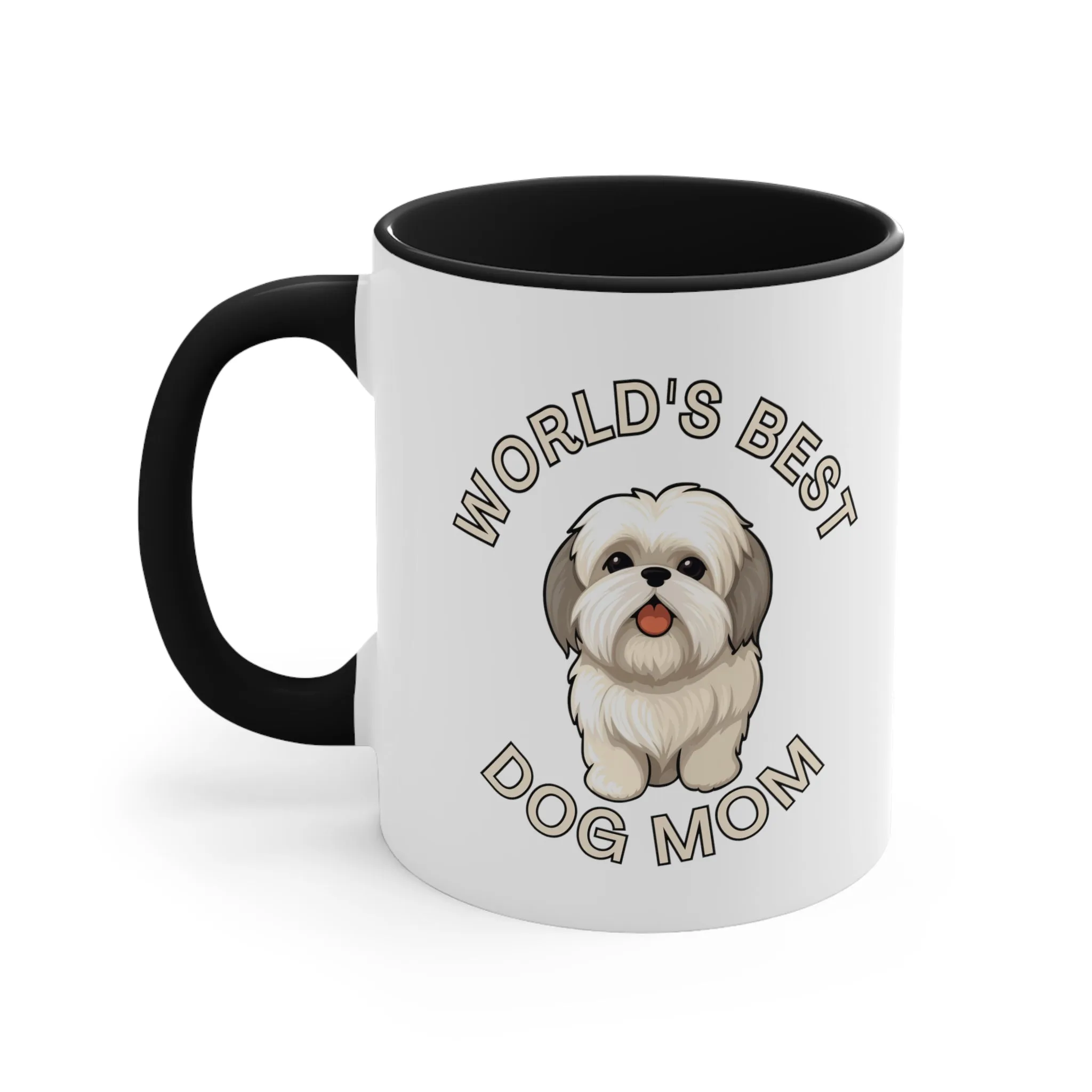 World's Best Dog Mom Multi-Color Coffee Mug for Dog Owners