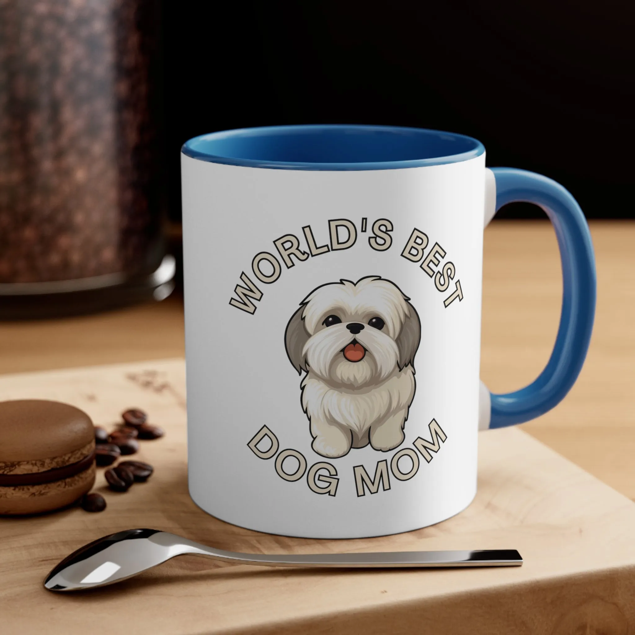 World's Best Dog Mom Multi-Color Coffee Mug for Dog Owners