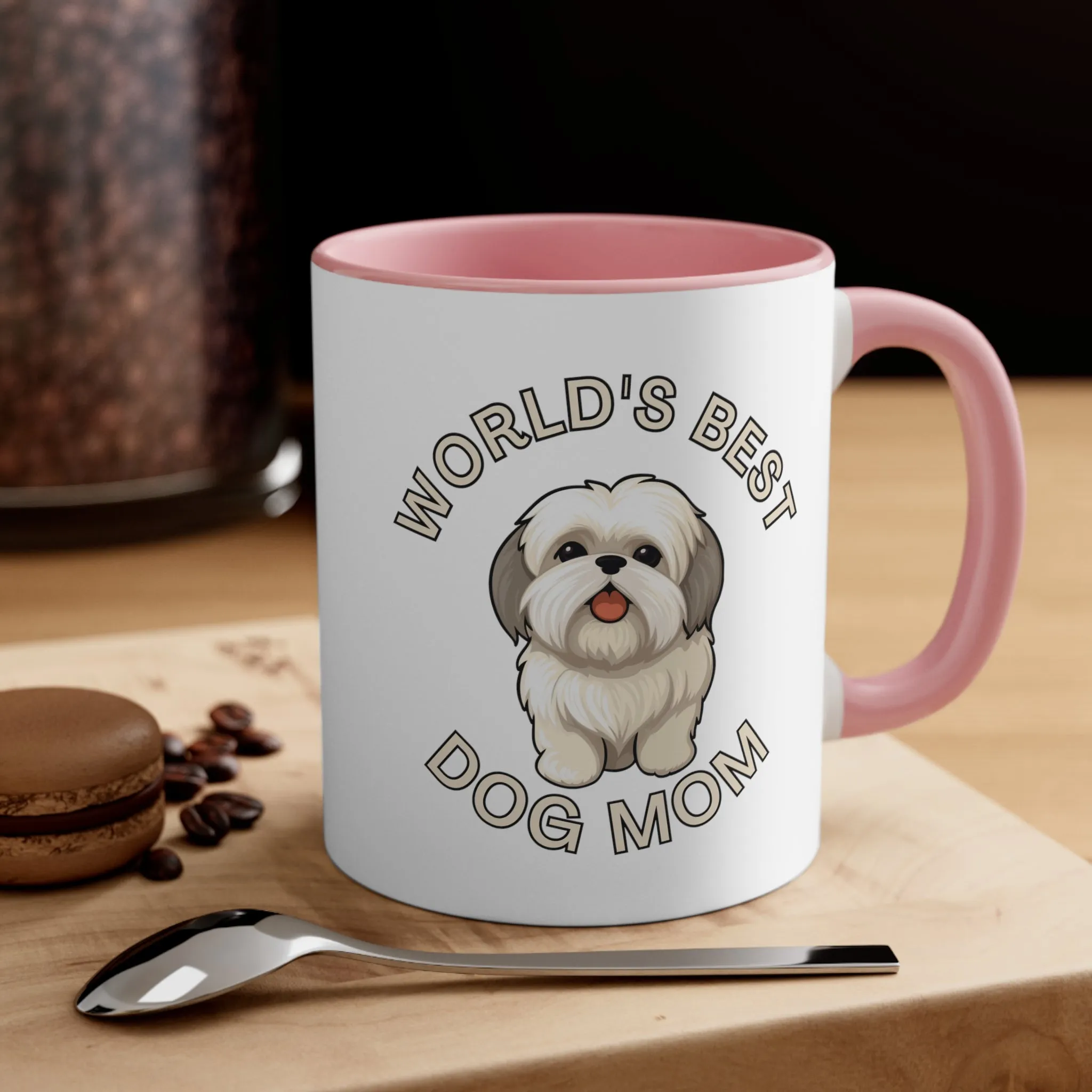 World's Best Dog Mom Multi-Color Coffee Mug for Dog Owners