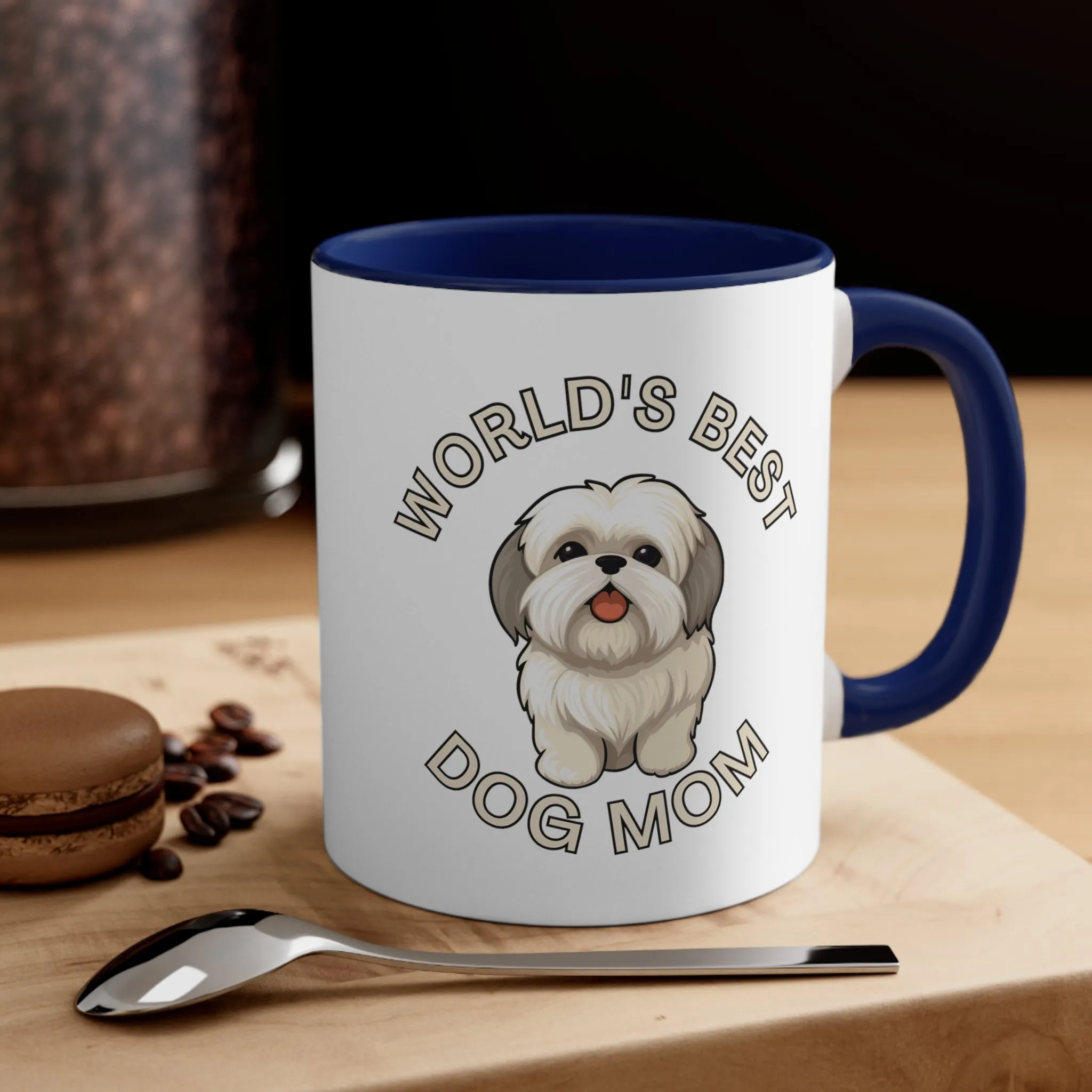 World's Best Dog Mom Multi-Color Coffee Mug for Dog Owners