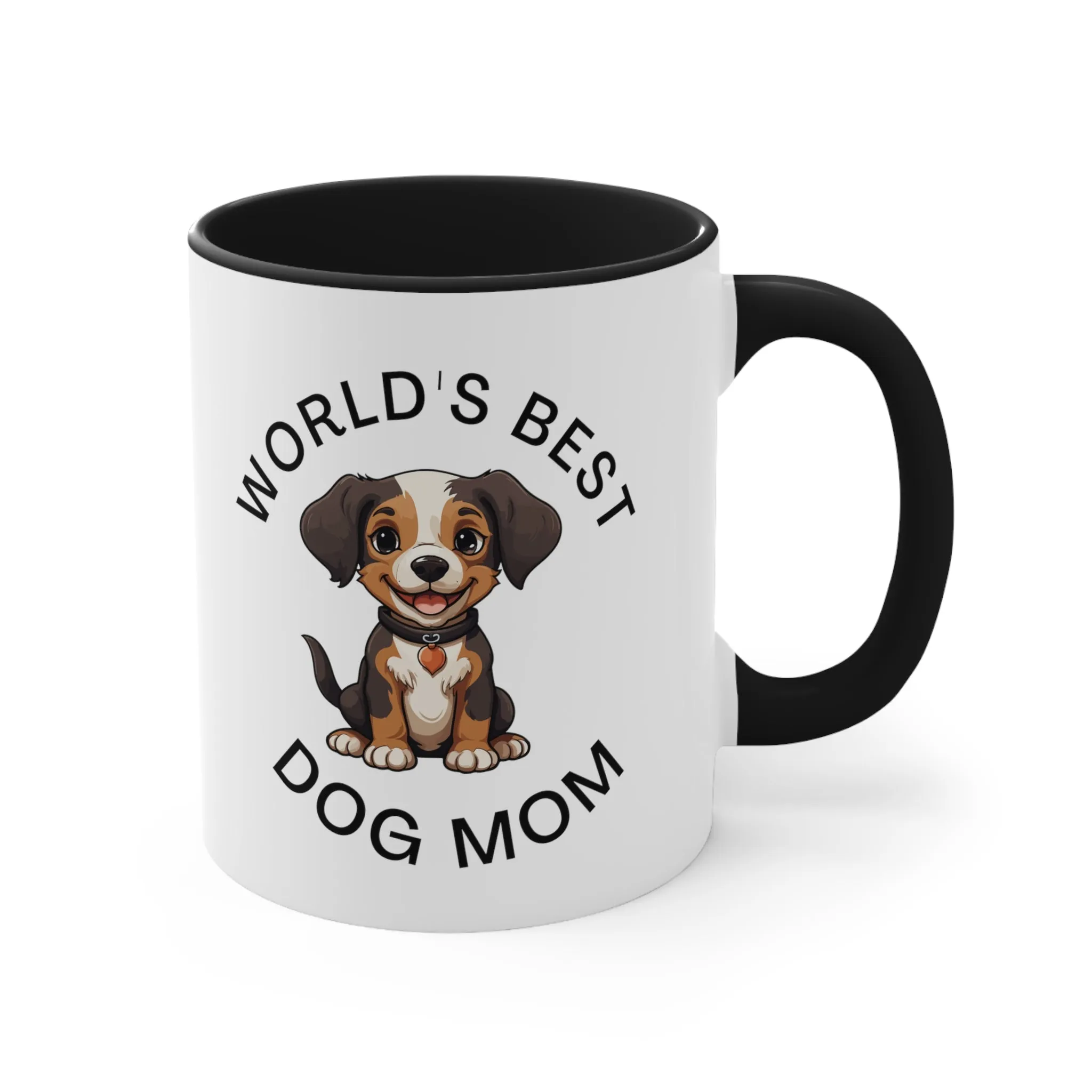 World's Best Dog Mom with Cute BeagleMulti-Color Coffee Mug Gift for Dog Owners