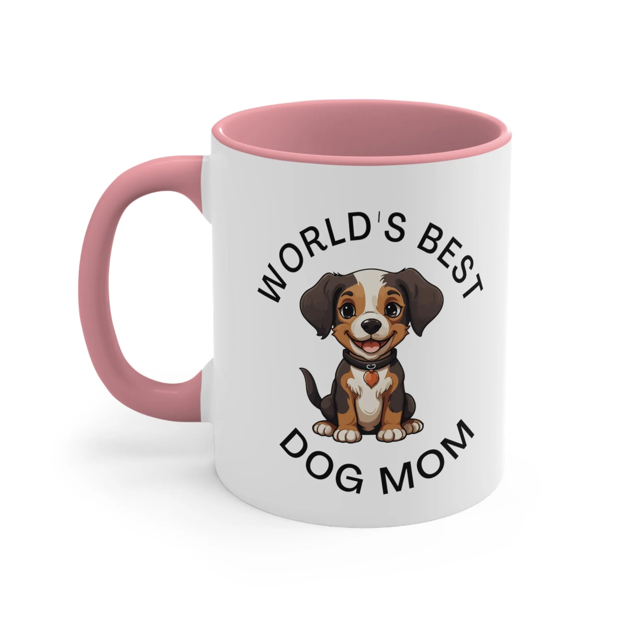 World's Best Dog Mom with Cute BeagleMulti-Color Coffee Mug Gift for Dog Owners