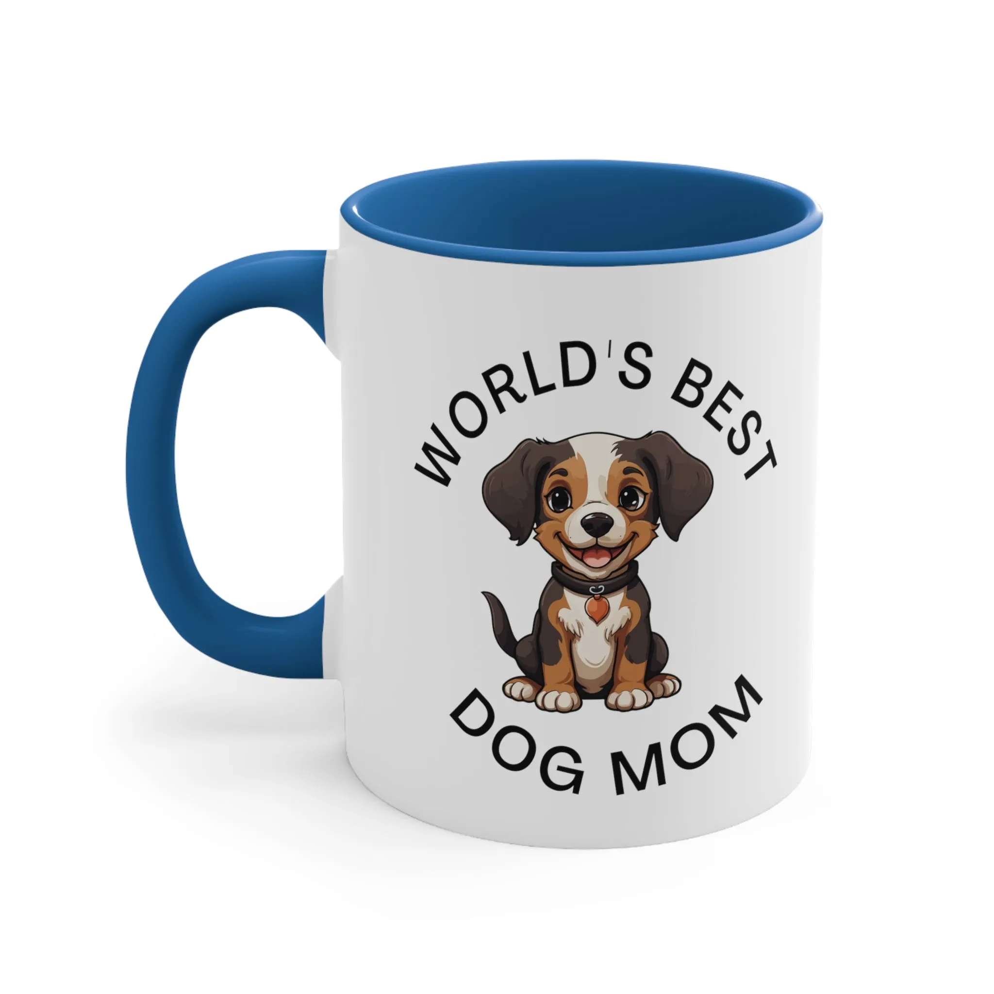 World's Best Dog Mom with Cute BeagleMulti-Color Coffee Mug Gift for Dog Owners