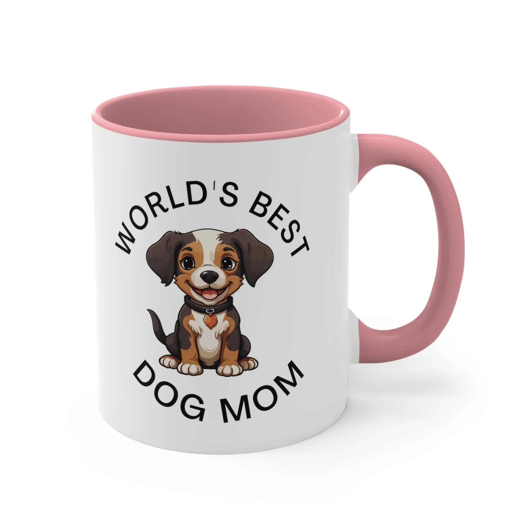 World's Best Dog Mom with Cute BeagleMulti-Color Coffee Mug Gift for Dog Owners