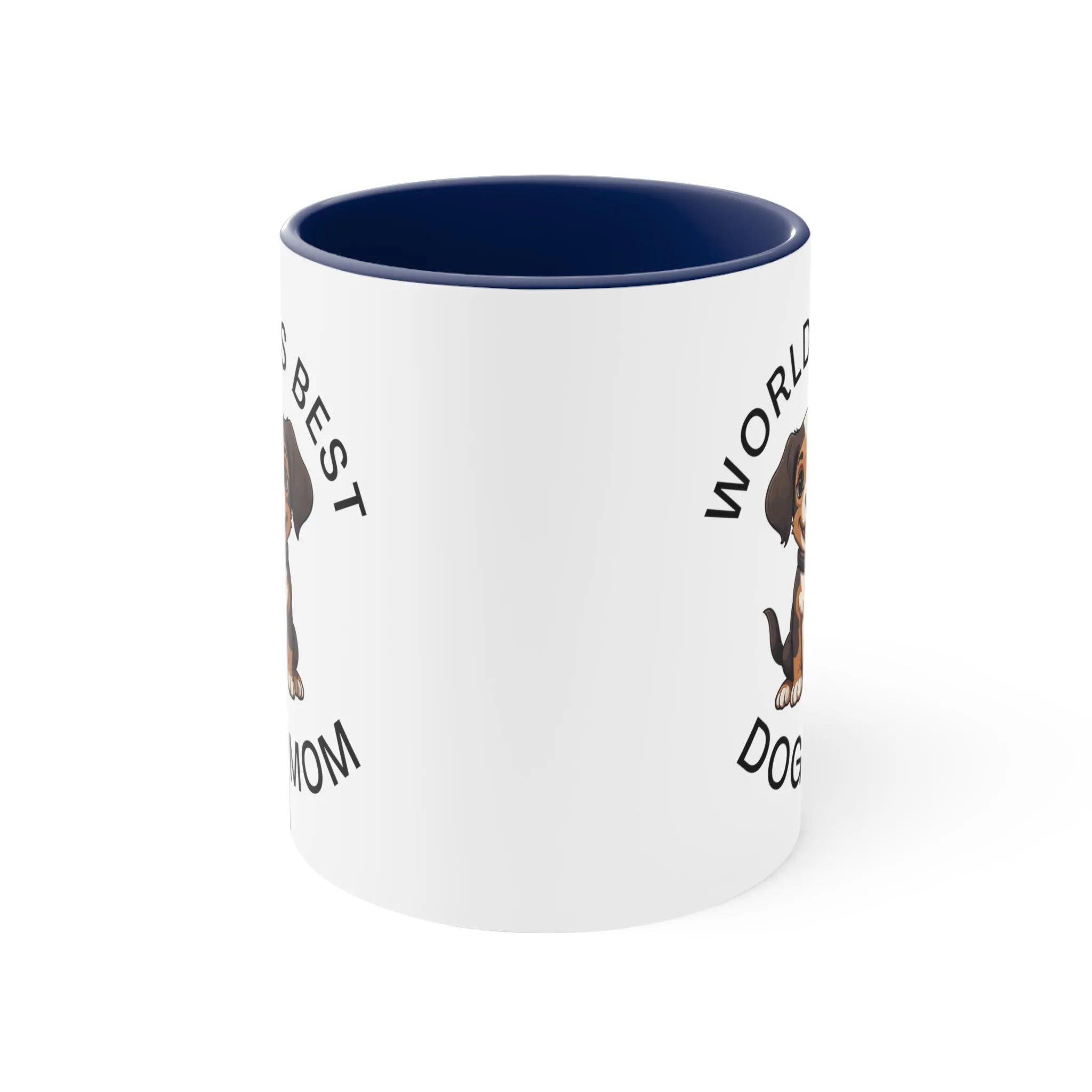 World's Best Dog Mom with Cute BeagleMulti-Color Coffee Mug Gift for Dog Owners