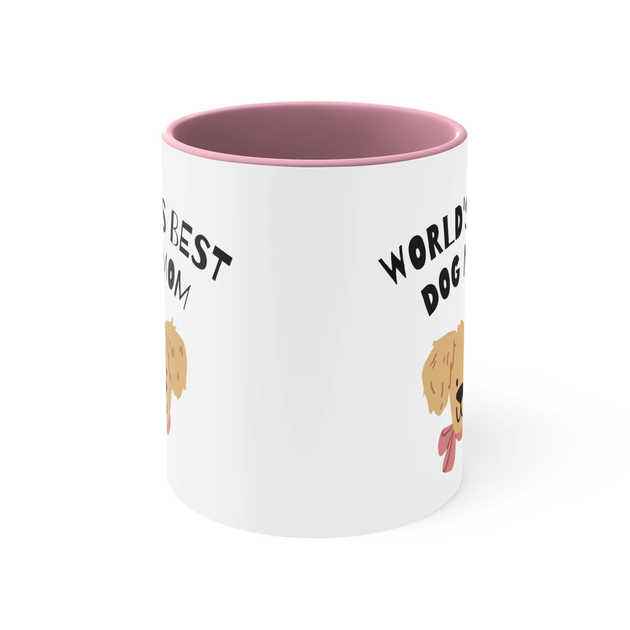 World's Best Dog Mom with Cute Doodle Multi-Color Coffee Mug Gift for Dog Owners