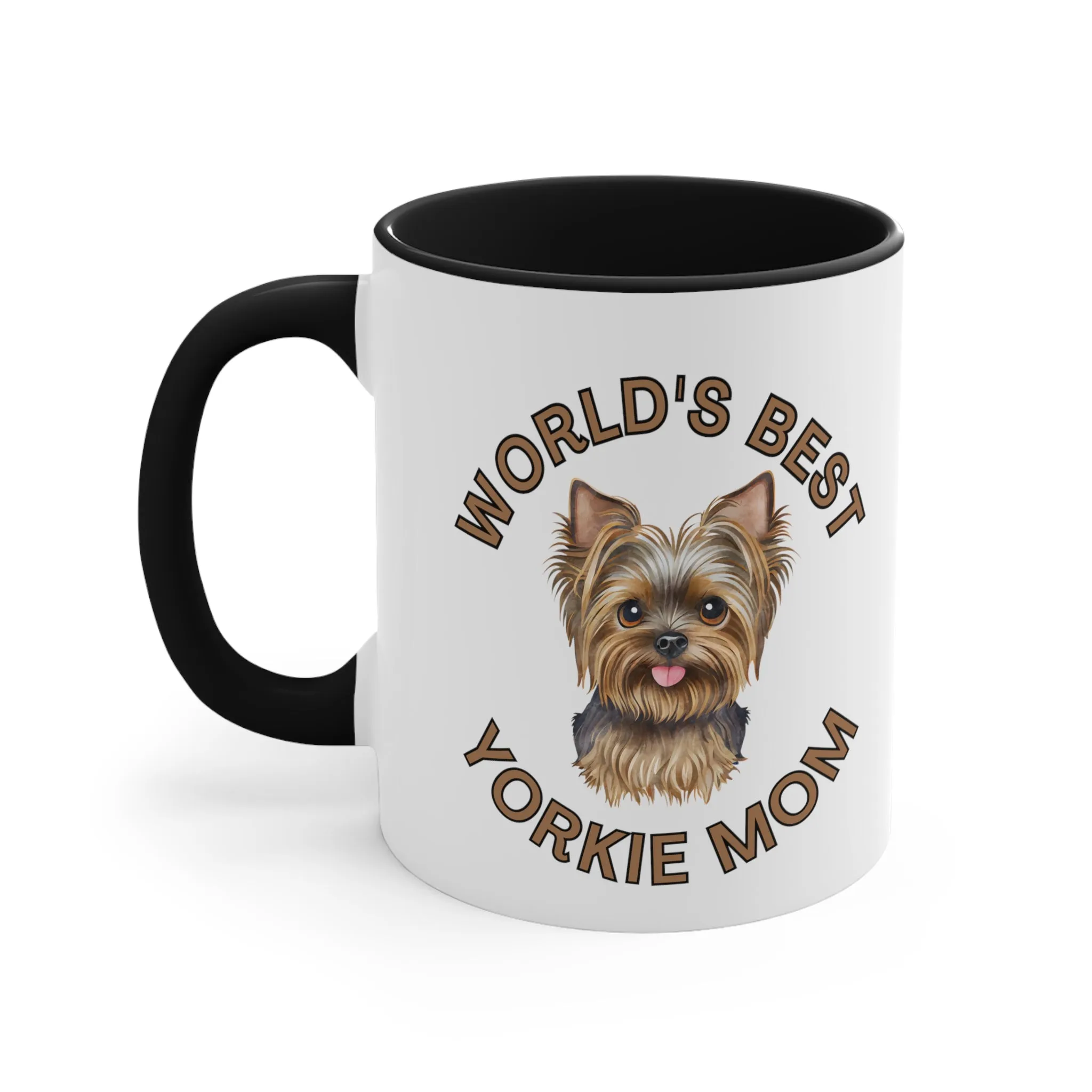 World's Best Yorkie Mom Multi-Color Coffee Mug for Dog Owners