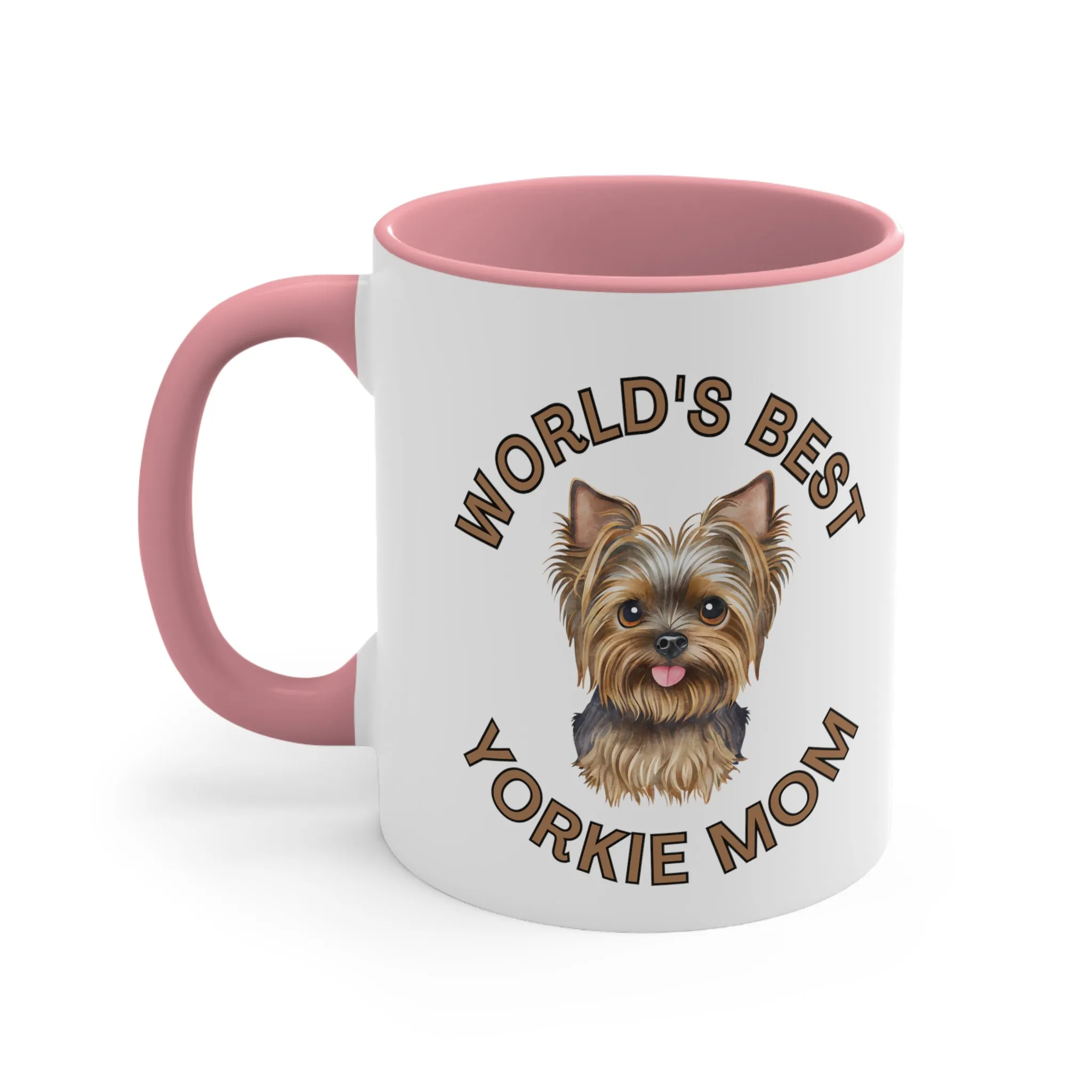 World's Best Yorkie Mom Multi-Color Coffee Mug for Dog Owners