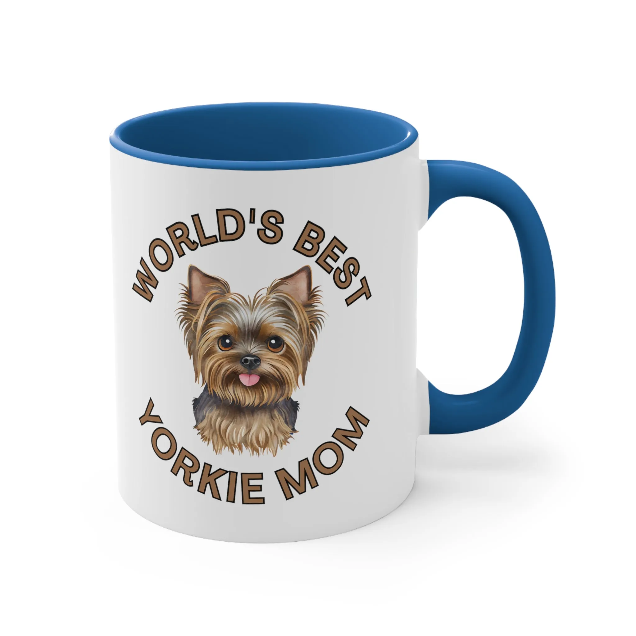 World's Best Yorkie Mom Multi-Color Coffee Mug for Dog Owners