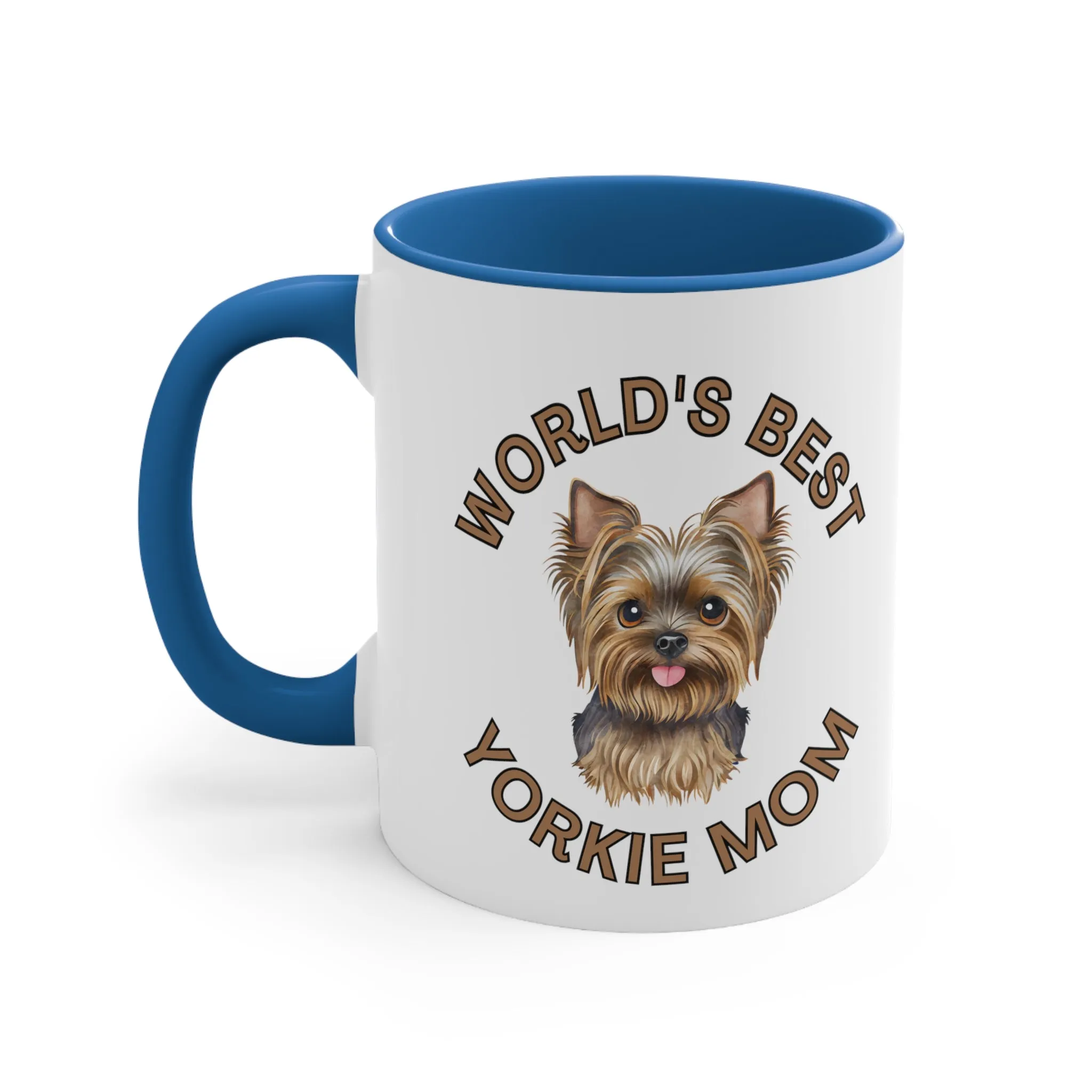 World's Best Yorkie Mom Multi-Color Coffee Mug for Dog Owners