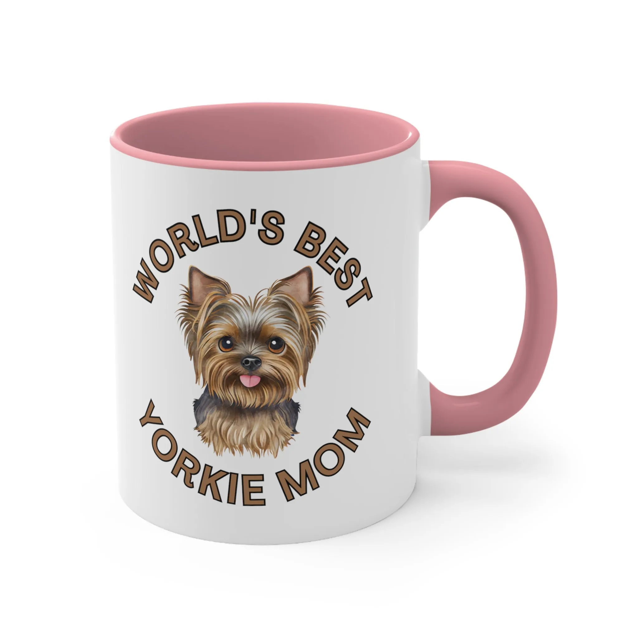 World's Best Yorkie Mom Multi-Color Coffee Mug for Dog Owners