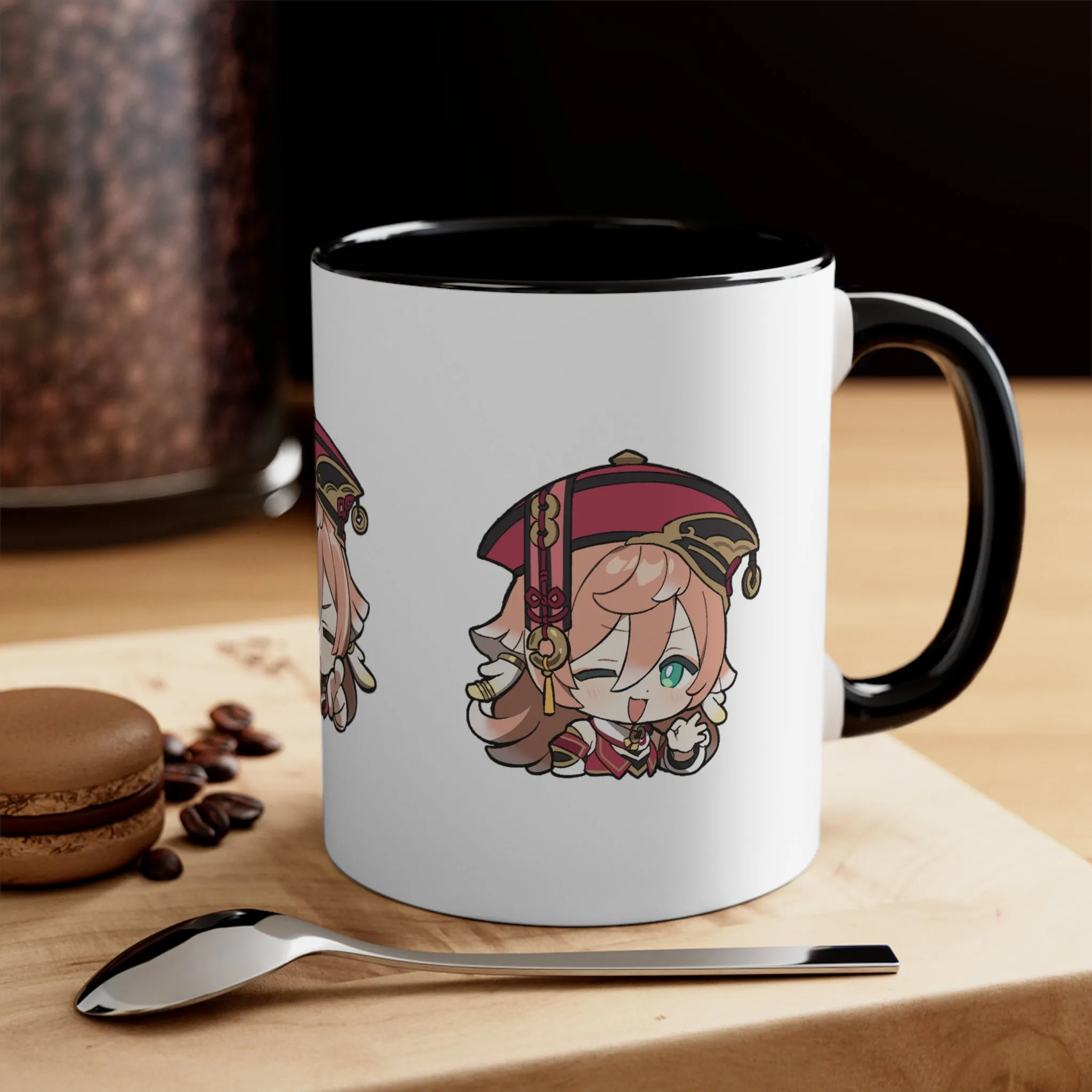 Yanfei Genshin Impact Accent Coffee Mug, 11oz Cups Mugs Cup Gift For Gamer Gifts Game Anime Fanart Fan Birthday Valentine's Christmas