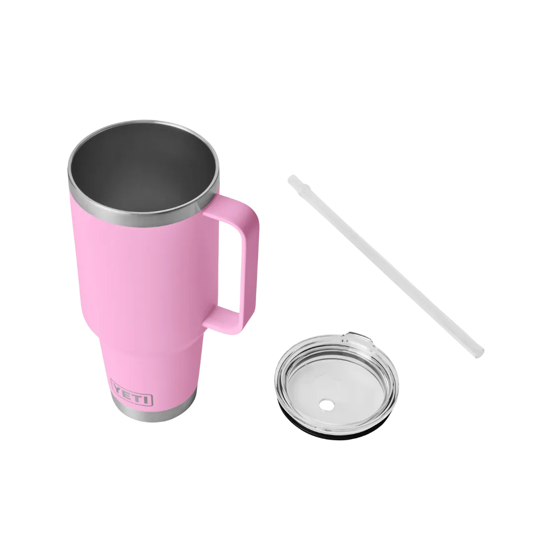 Yeti Rambler 42oz Power Pink Straw Mug